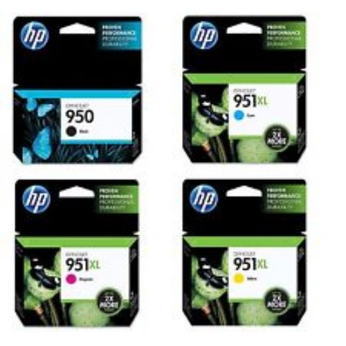 CARTUCCIA HP MULTIPACK 4  HP 950XL Bk+ HP 951XL C M Y ORIGINALE C2P43AE